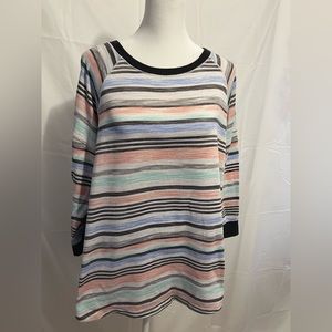 Pastel stripped sleep wear T-shirt